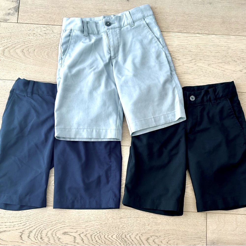 Boys Puma Golf Kids Stretch Shorts Size XS (6-7) Bundle in Black, Navy and Grey